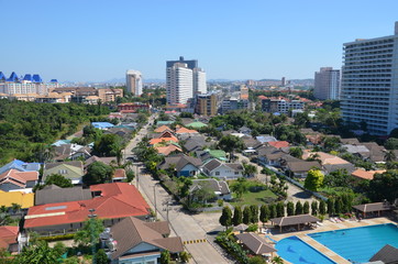 Obraz premium city panorama thailand pattaya