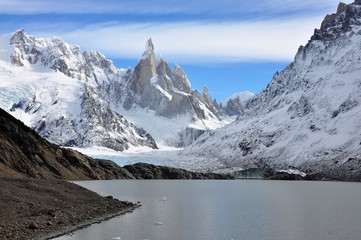 Laguna Torre y Cerro Torre en Chalten Patagonia Argentina