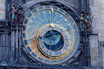 An Astronomical Clock At Old Town Prague