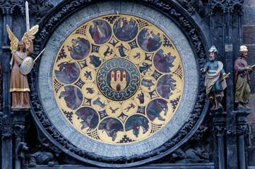 Mechanical Clock and the Old Town Astronomical Clock in Prague