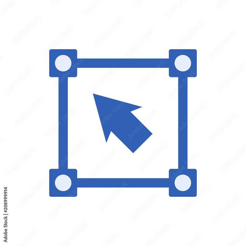 Poster definition of drawing angles flat icon. element of programming colored icon for mobile concept and w