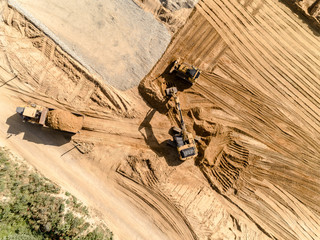 New road construction site