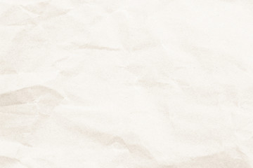 Natural recycled paper or paperwork closeup of wrinkle texture shiny work sheet.