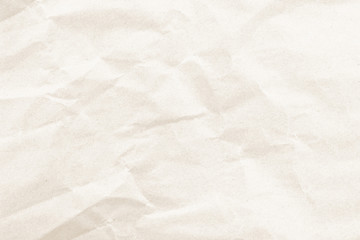 Natural recycled paper or paperwork closeup of wrinkle texture shiny work sheet.