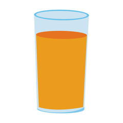 Juice in glass cup vector illustration graphic design