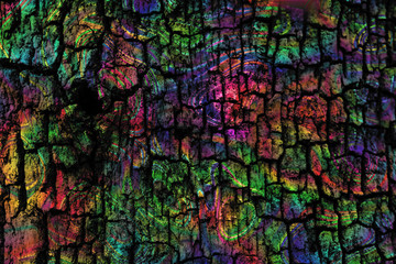 psychedelic art tree environment