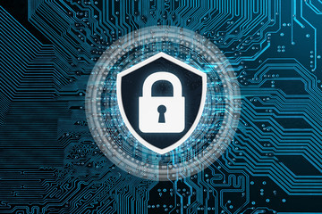 Blockchain and Technology that brings safety and reliability concept.