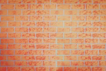 Naklejka premium Red brick wall texture grunge background, vintage wallpaper