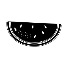 Watermelon sliced fruit vector illustration graphic design