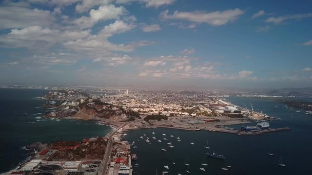 AERIAL: The Highest Natural Lighthouse , El Faro Mazatlan