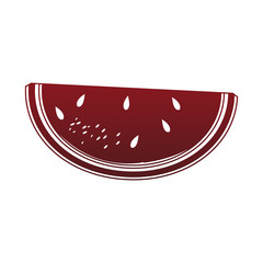 Watermelon sliced fruit vector illustration graphic design