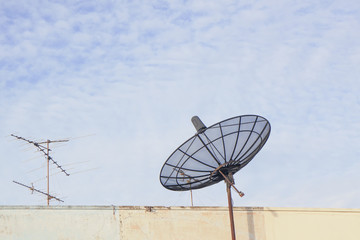 Single Satellite dish