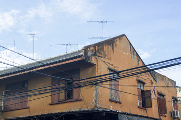 Antennas on rooftops