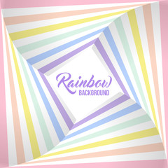 Geometric striped background, pastel rainbow spectrum colors