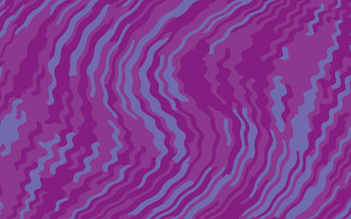 Minimal design. Abstract pattern with wave lines. Violet striped background. Geometric wavy backdrop. Vector illustration 