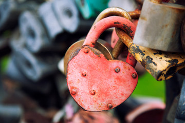 Heart  locks for lovers