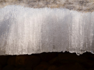 Ice thaws.Background.