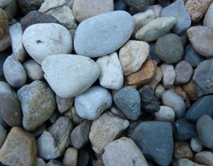 stones closeup background for decor gravel gravel gray cobblestones building material for road drainage
