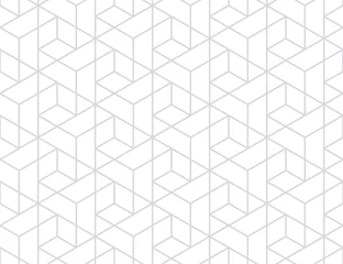 Gardinen Das geometrische Muster mit Linien. Nahtloser Vektorhintergrund. Weiße und graue Textur. Grafisches modernes Muster. Einfaches Gittergrafikdesign. © ELENA