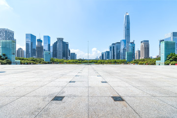 Shenzhen center skyline and square