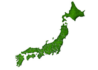 Fototapeta premium 緑の日本列島