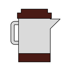 coffee maker kitchenware handle image vector illustration