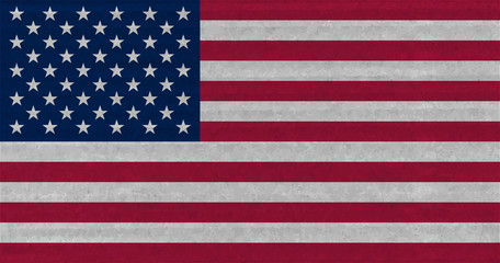 USA flag on grunge paper background for patriotic illustrations, articles.