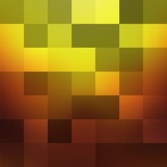 Large squares of orange, yellow, brown colors form a gradient changing.
