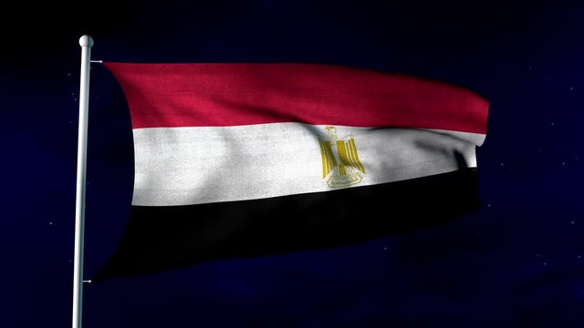 Wehende Fahne von &Auml;gypten