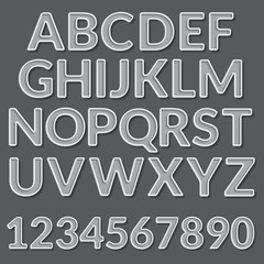 Vector Paper Graphic Alphabet Set