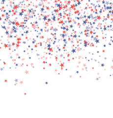 Red, blue and white stars for holiday