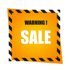 summer sale vector warning concepts