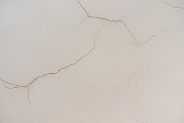 Old Cracked Weathered Shabby Plastered Peeled Wall Background.