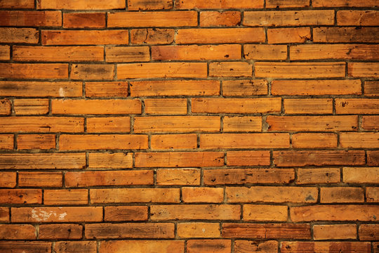 orange brick wall