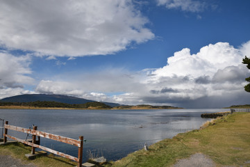 Baie sur le canal de Beagle en Argentine