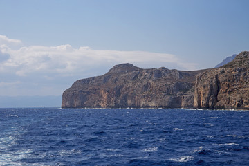 Fototapeta na wymiar Coastline near the island of Gramvousa,Crete,Greece
