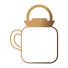 coffee teapot isolated icon vector illustration design