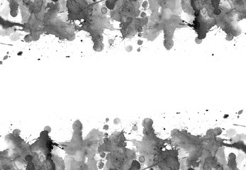 Blobs - watercolour paints splatters on paper art abstract background
