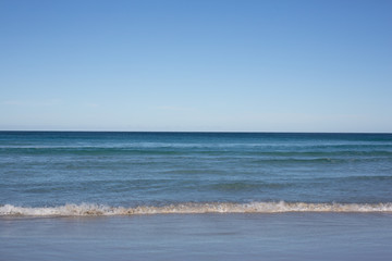 Beautiful blue ocean at The Bay of Fires, Tasmania, Australia
