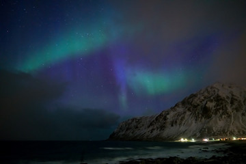 Fototapeta na wymiar Northern lights in Norway