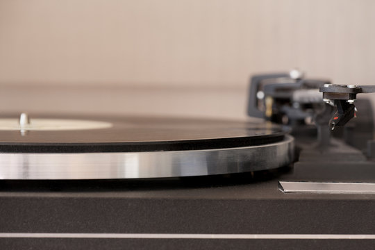 Vinyl disc player Concept vintage sound