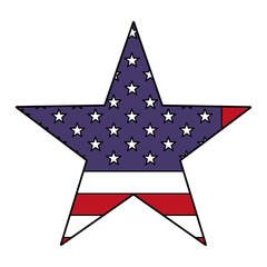 united states of america star emblem vector illustration design