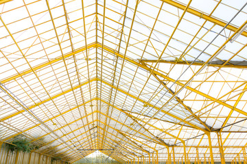 cristal roof on the glasshouse
