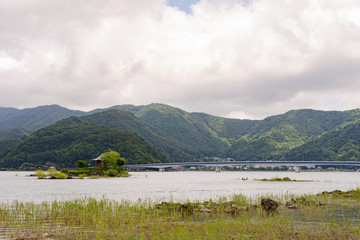 八木崎公園からの河口湖