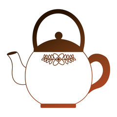 kitchen teapot isolated icon vector illustration design