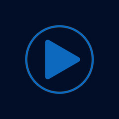 Button Play Vector Template Design Illustration