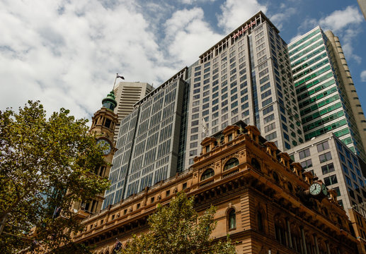 Australia Sydney 2017 Urban Photo In Downtown Sydney Photo Taken From The Streets Of Sydney Australia Stock Photo Adobe Stock