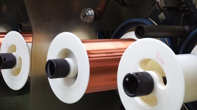 Copper Wire Manufacturing Coating Industry Enameling machine winding process .