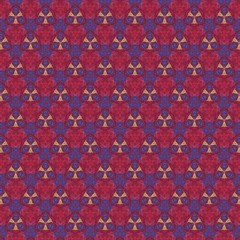 Seamless pattern background. Symmetric vintage fabric texture. Decor for design trendy fashion clothes, textile and print. High resolution desktop wallpaper. Template for hand made products decoration