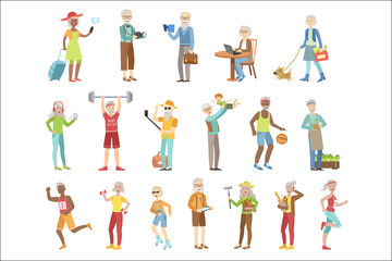 Fototapeta premium Active And Modern Old People